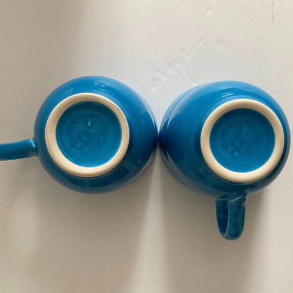 Fiestaware HLC Retired Color Peacock Lot of 2 Cups - Picture 5 of 7